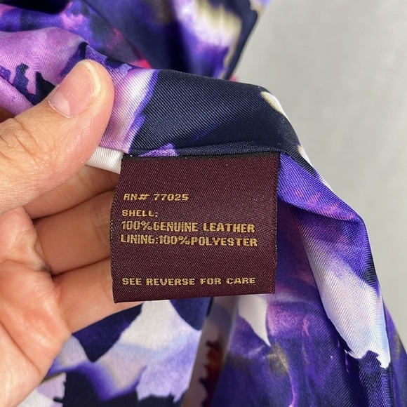 Hal Rubenstein Pink Laser Cut Genuine Leather Zip Jacket Womens Size 3x - Picture 10 of 16